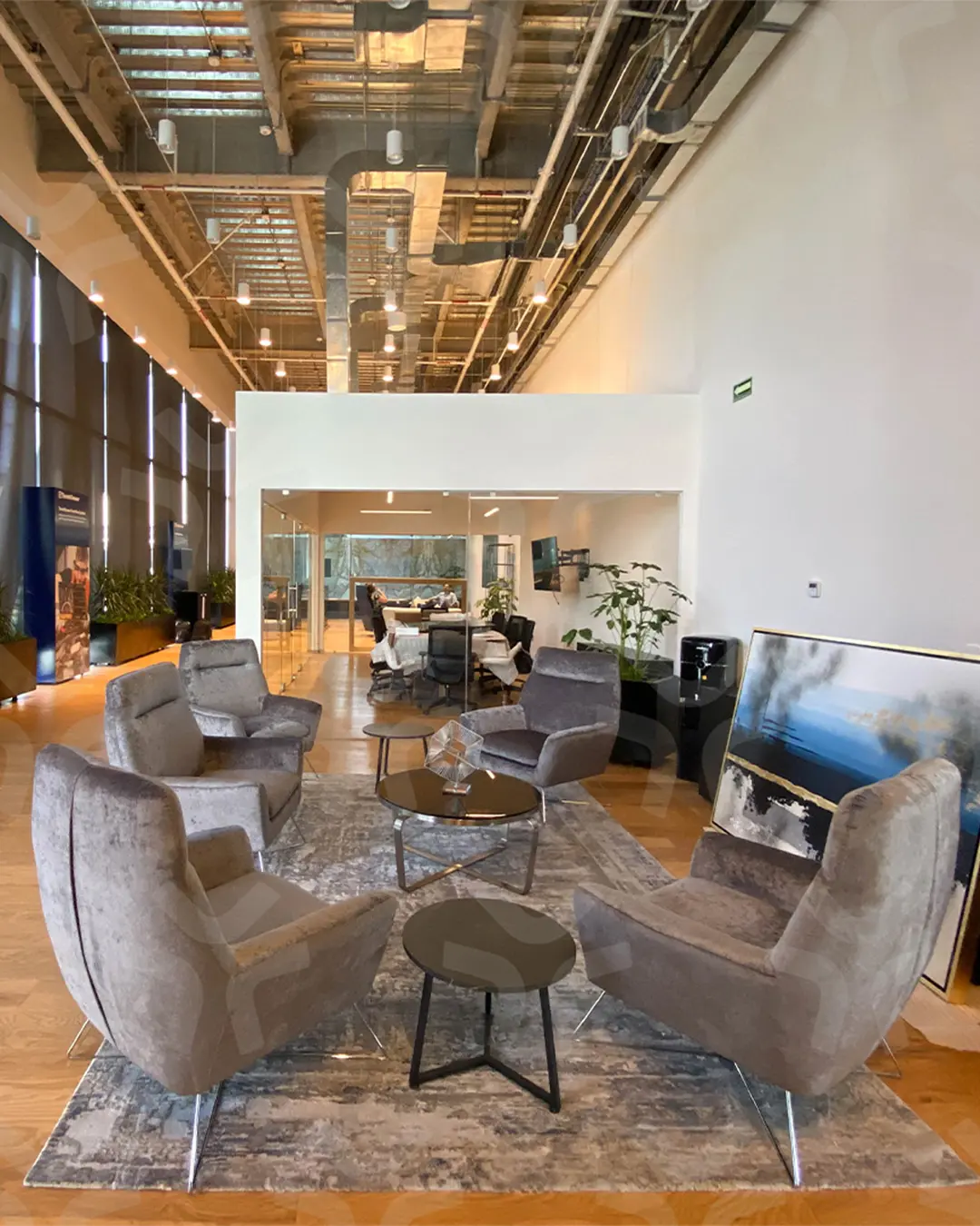 Área de confort & relax equipada por Moetti Guadalajara - Proyecto Teamviewer