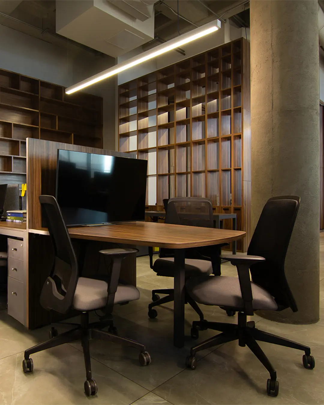 Área de coworking equipada por Moetti Chihuahua - Proyecto Tr3z